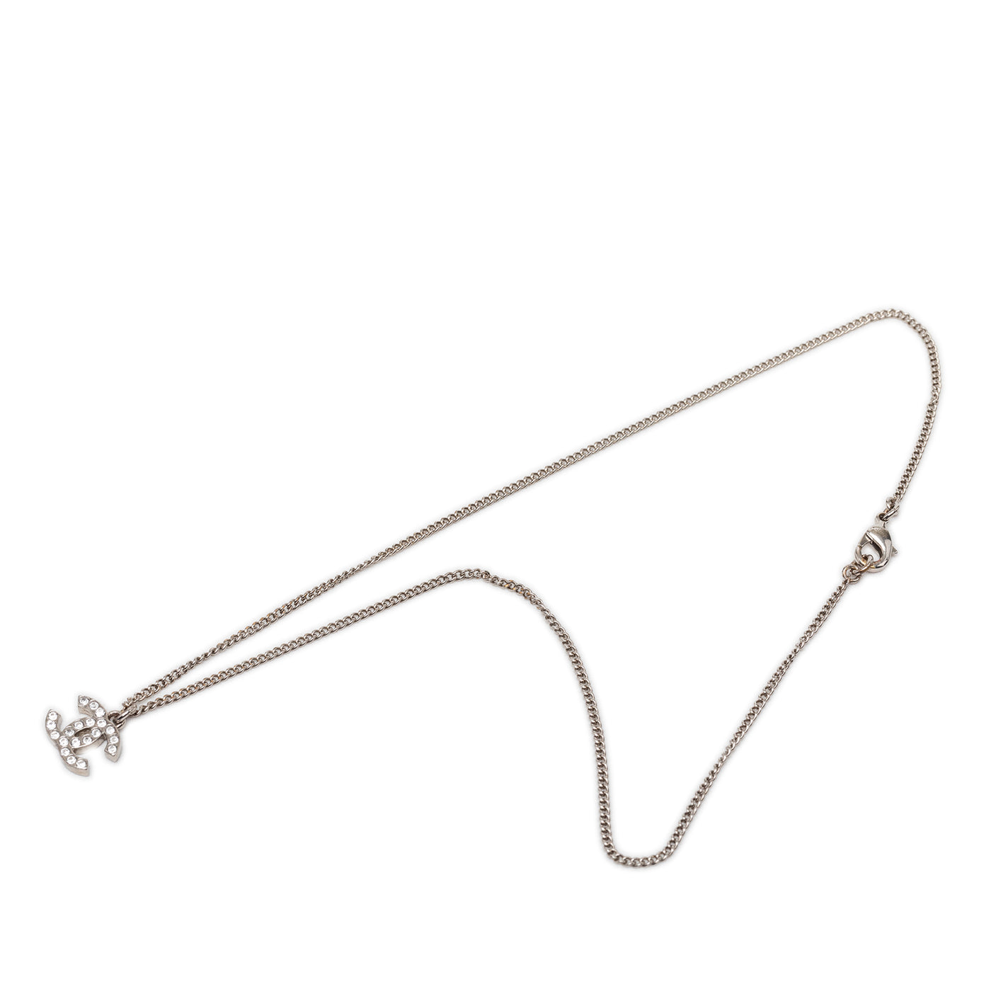 CC Brass and Strass Pendant Necklace - Image 1