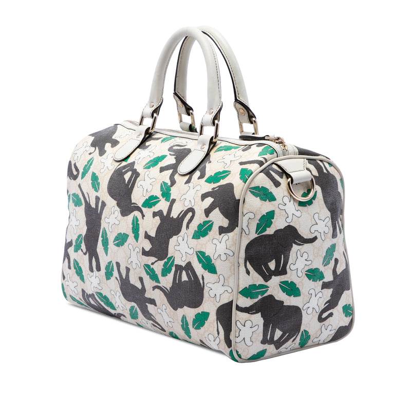 Limited Edition Medium GG Supreme Snowman In Africa Joy Boston Bag - Image 2