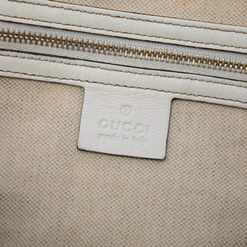 Limited Edition Medium GG Supreme Snowman In Africa Joy Boston Bag - Image 5