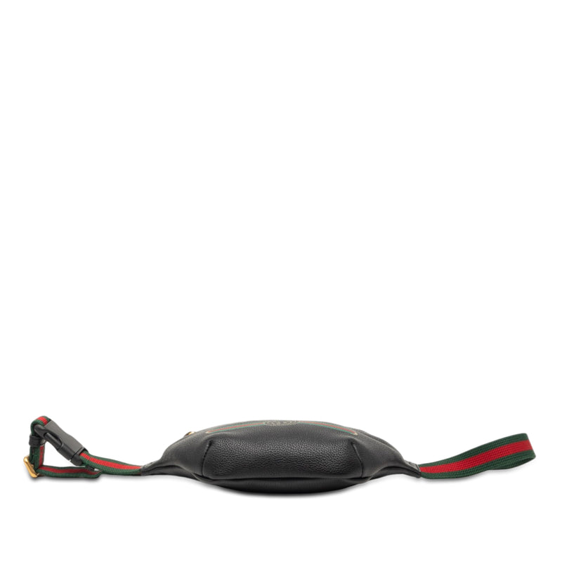 Small Grained Calfskin Web Logo Belt Bag - Image 3