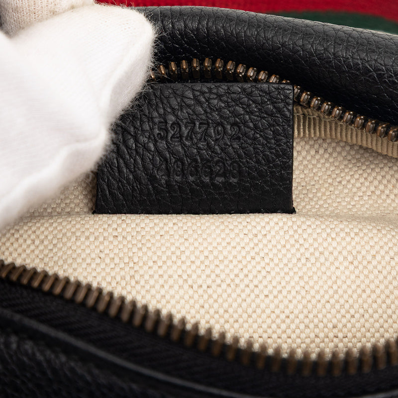 Small Grained Calfskin Web Logo Belt Bag - Image 6