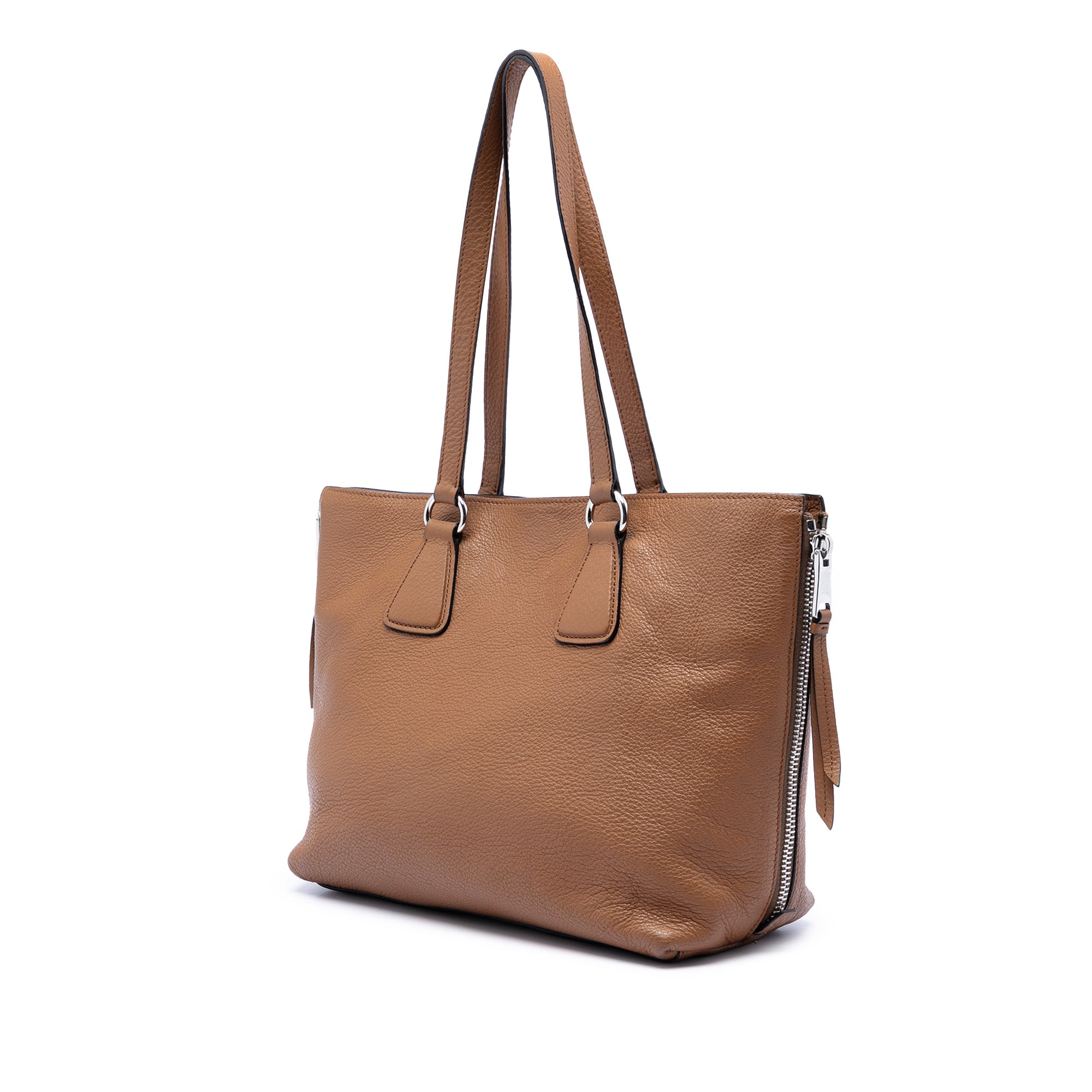 Vitello Phenix Side Zip Shopper Tote - Image 2