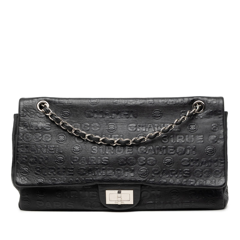 Maxi Embossed Calfskin 31 Rue Cambon Reissue 2.55 Double Flap
