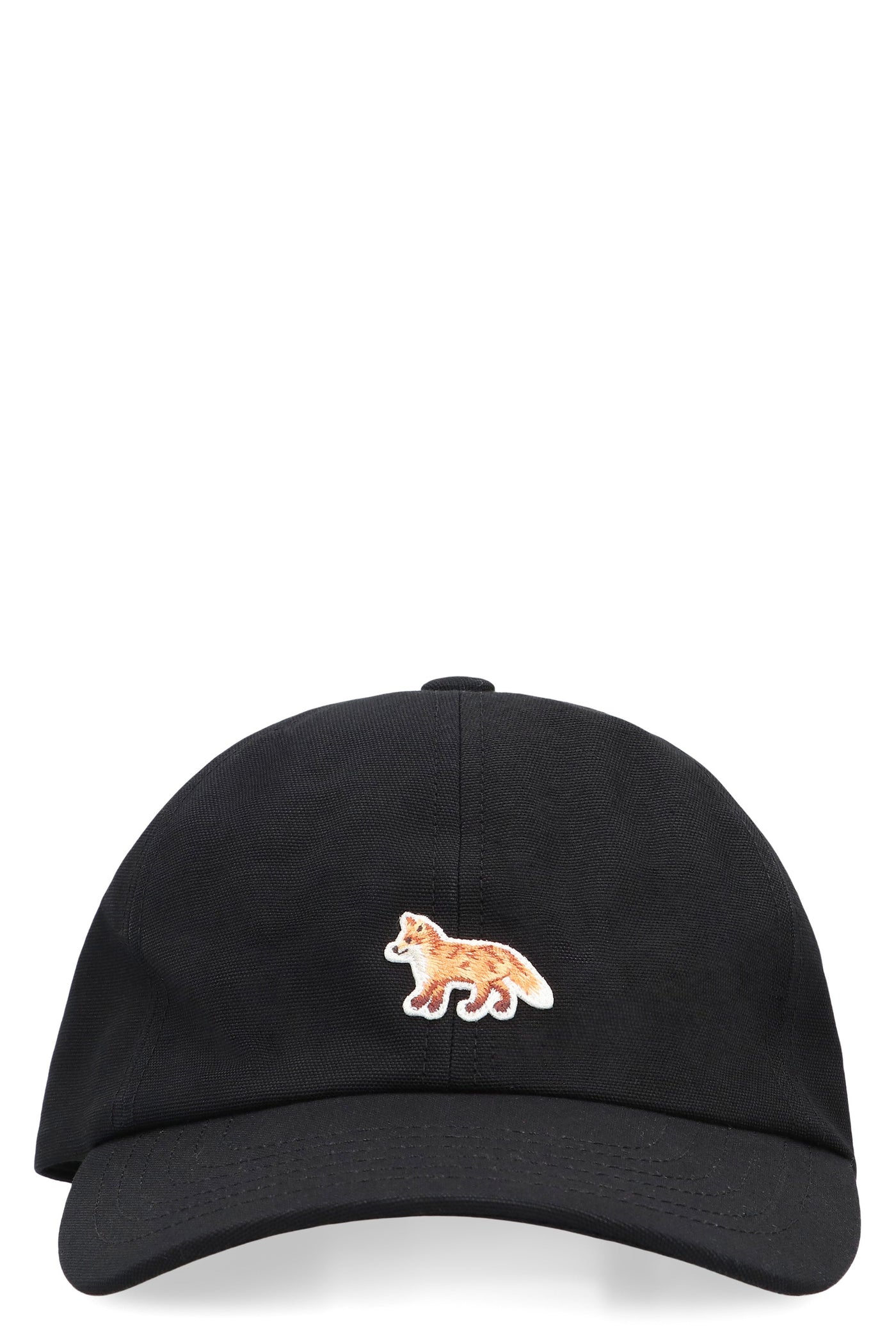 Maison Kitsuné Ow06109wb0026 Baseball Cap — Black Cotton Caps