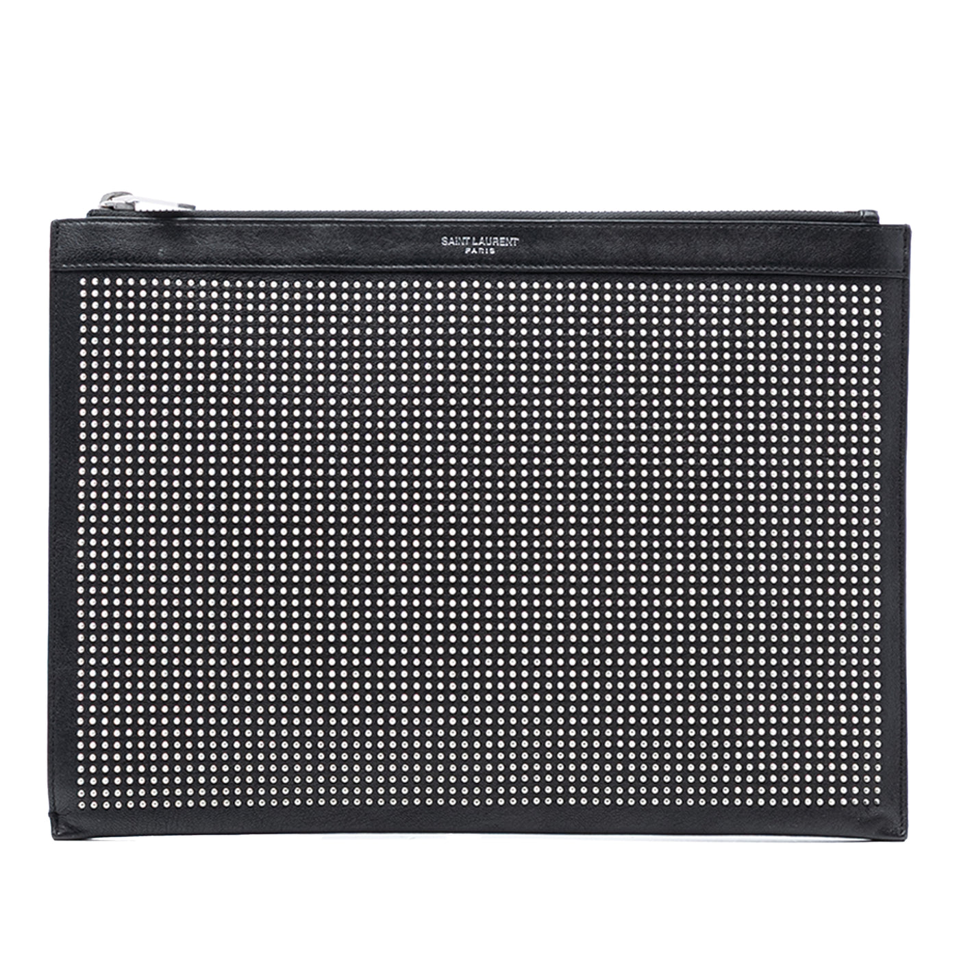 Studded Leather Clutch - Image 1
