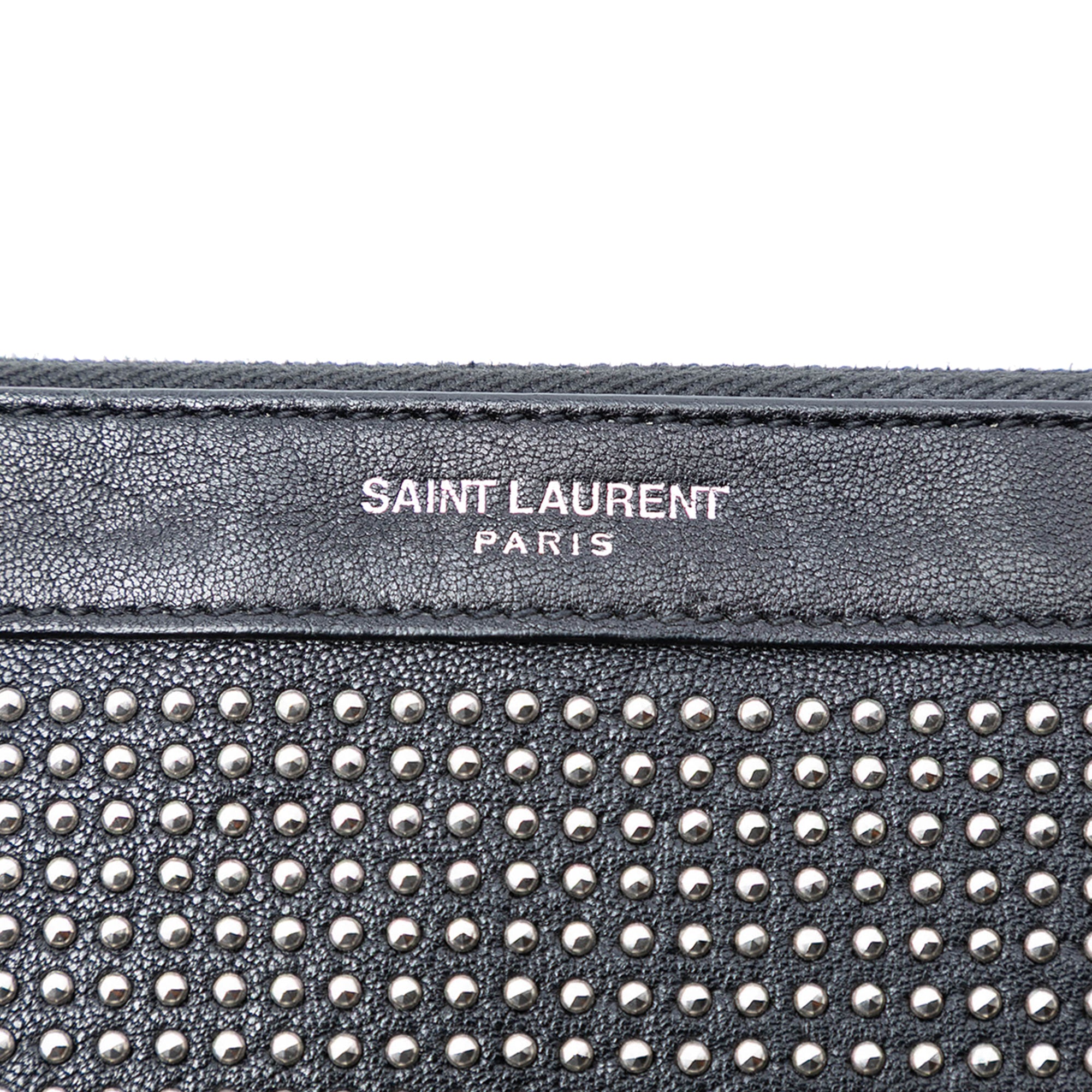 Studded Leather Clutch - Image 5