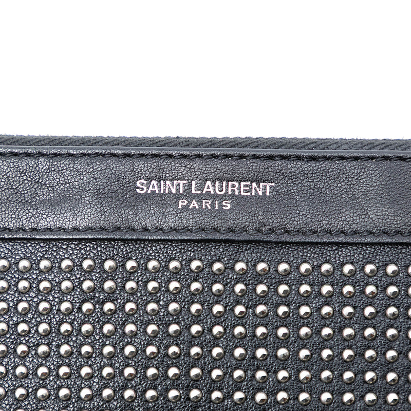 Studded Leather Clutch - Image 5