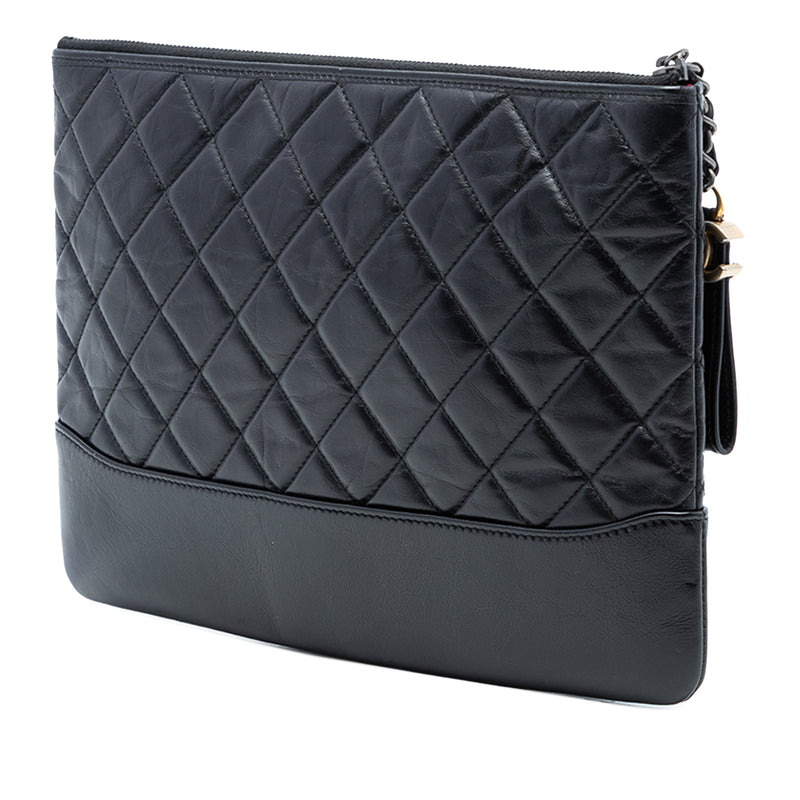 Medium Aged Calfskin Gabrielle O Case Clutch - Image 2