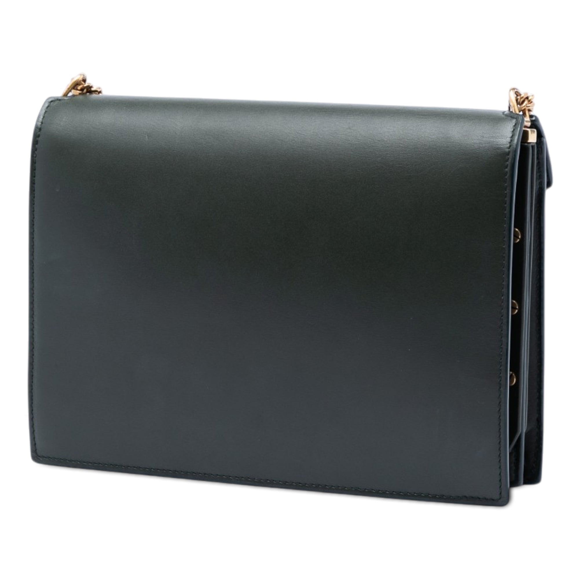 Suede and Calfskin Monogram Cassandra Clasp Bag - Image 2