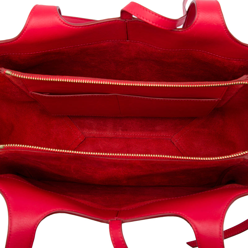 Small Leather Trifold Tote - Image 4