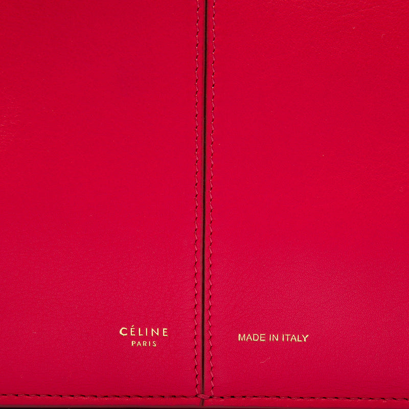 Small Leather Trifold Tote - Image 5