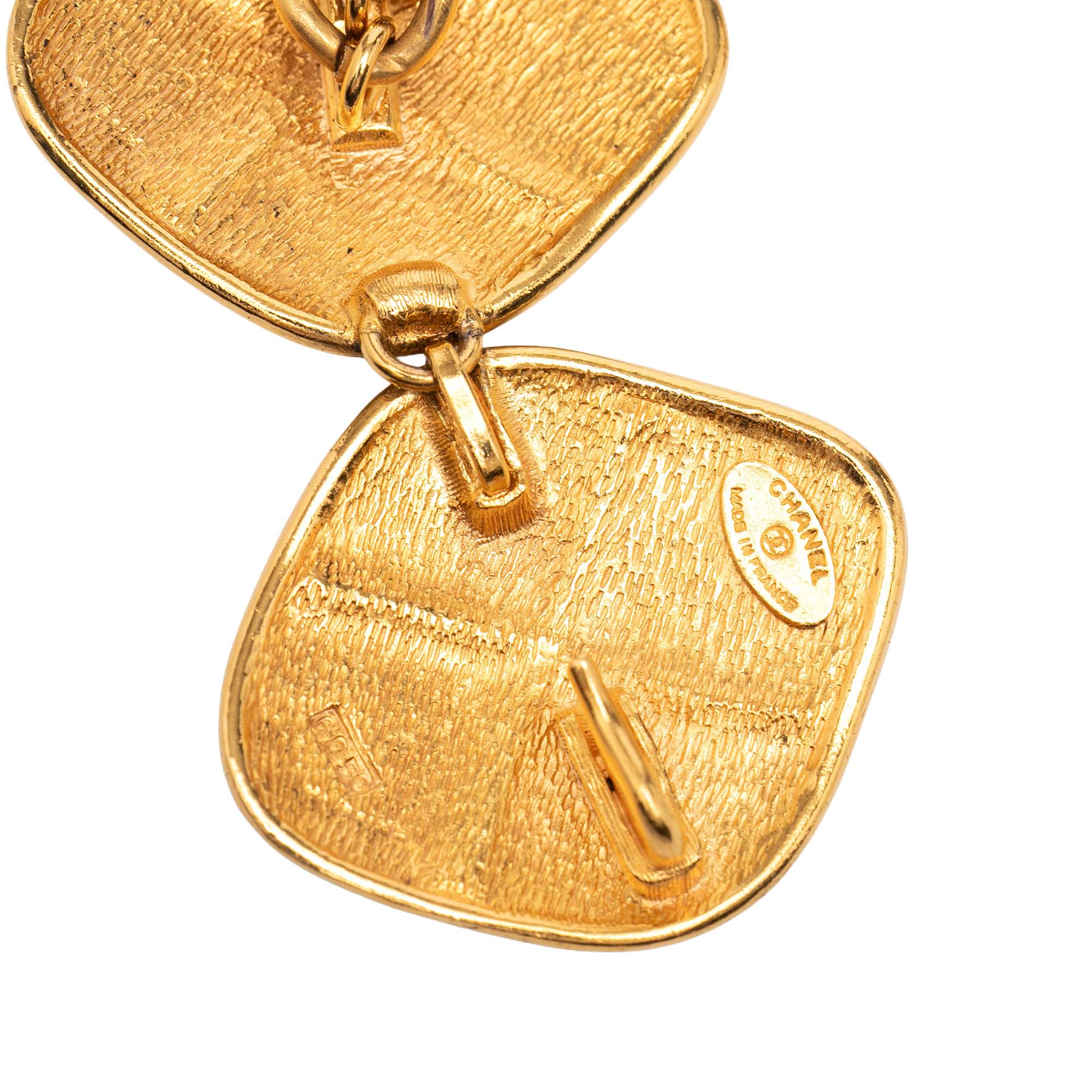 Gold Plated Quilt Charm Chain Belt - Image 4