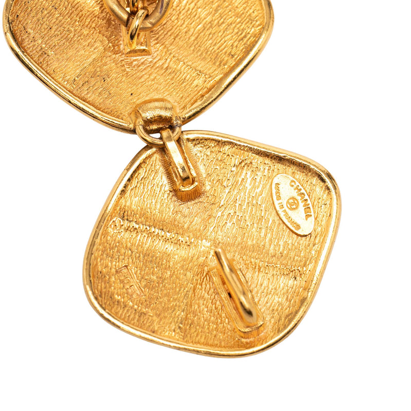 Gold Plated Quilt Charm Chain Belt - Image 4