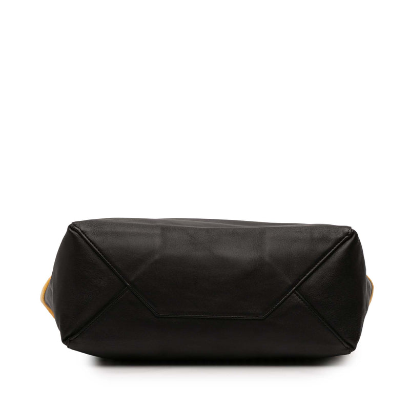 Small Bicolor Suede and Calfskin Vertical Cabas Tote - Image 3