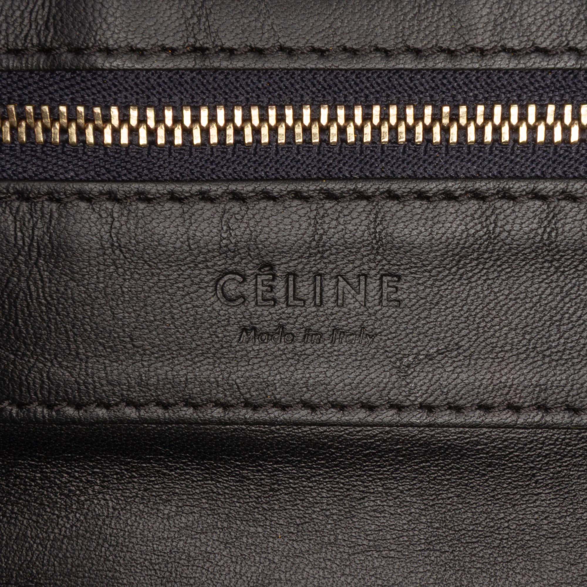 Small Bicolor Suede and Calfskin Vertical Cabas Tote - Image 5