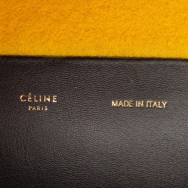 Small Bicolor Suede and Calfskin Vertical Cabas Tote - Image 6