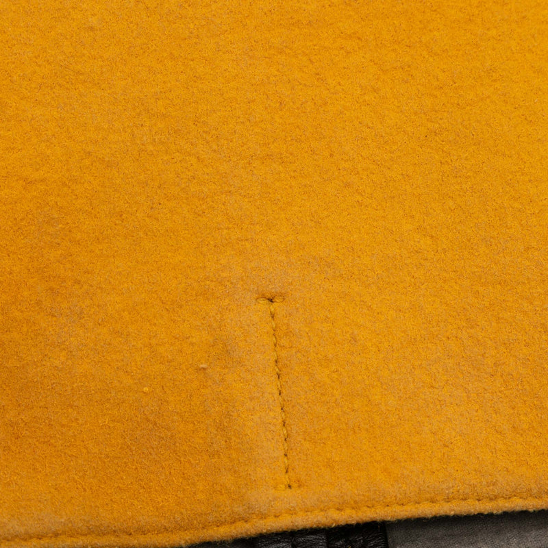 Small Bicolor Suede and Calfskin Vertical Cabas Tote - Image 8