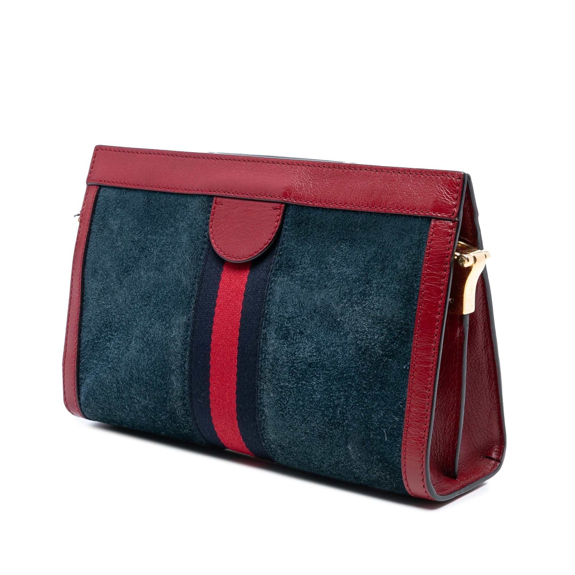 Small Suede Web Ophidia Chain Crossbody - Image 2