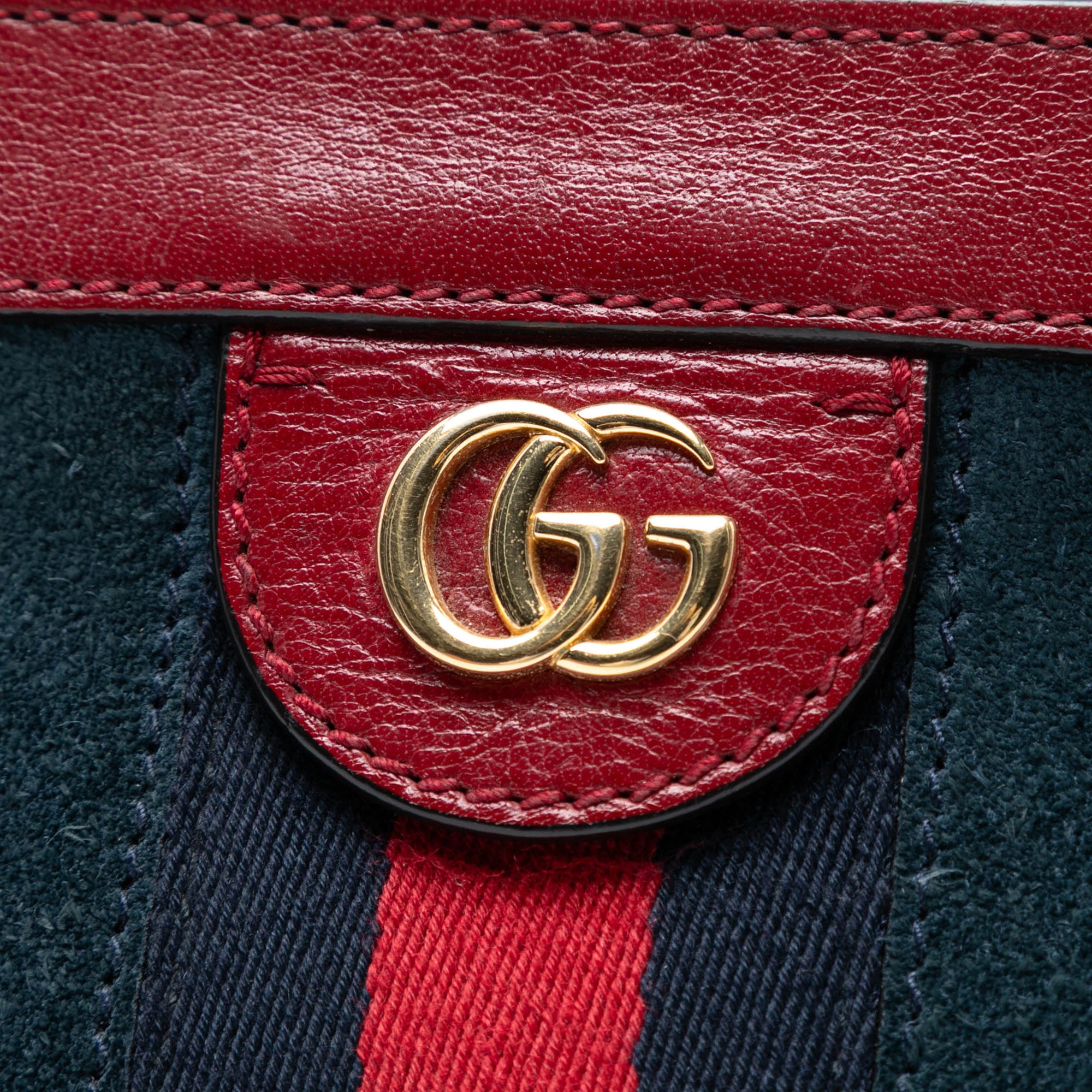 Small Suede Web Ophidia Chain Crossbody - Image 6
