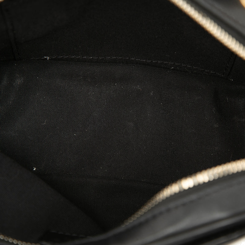 Small CC Quilted Lambskin Top Handle Vanity Case with Chain - Image 4