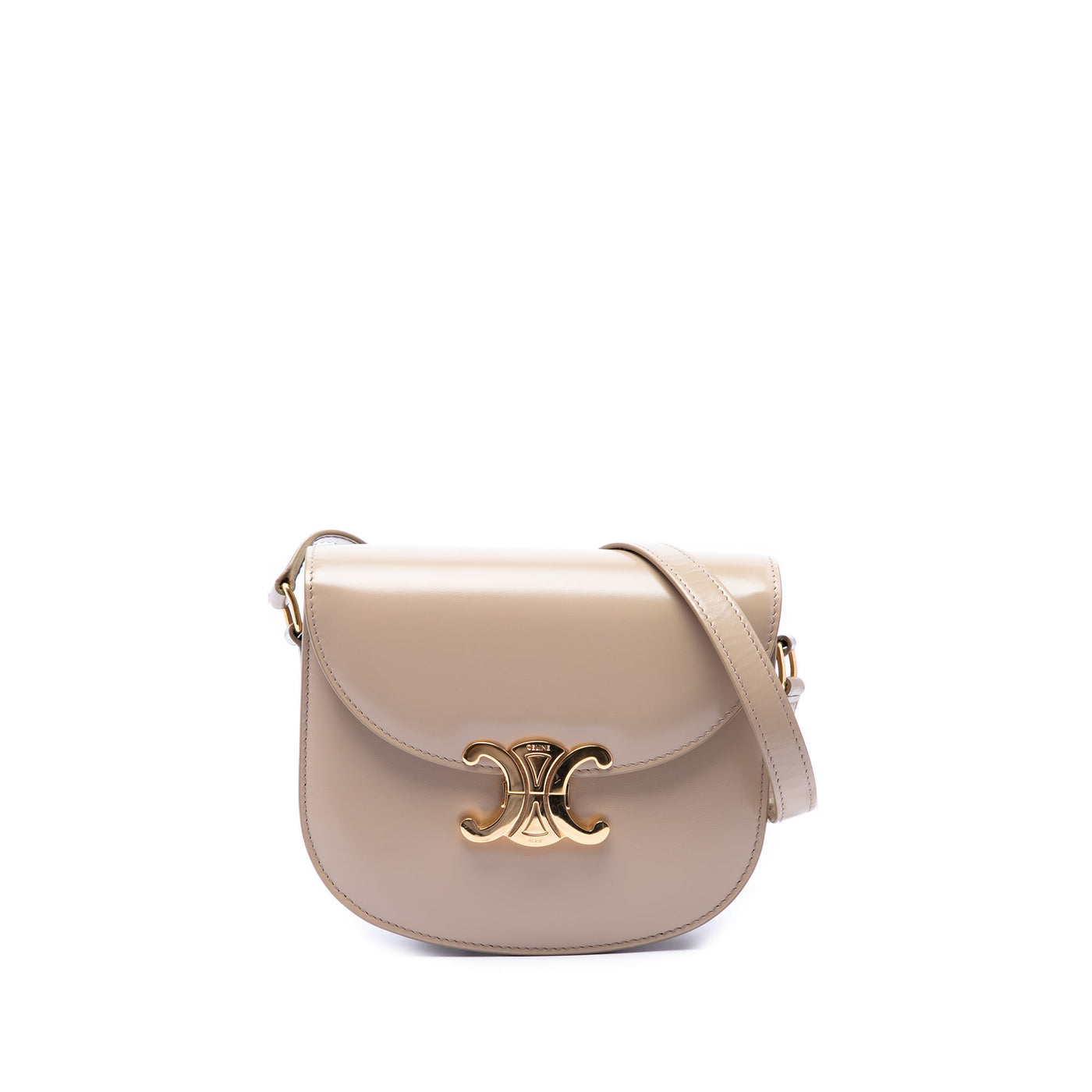 Teen Shiny Calfskin Triomphe Besace Clea Crossbody - Image 1