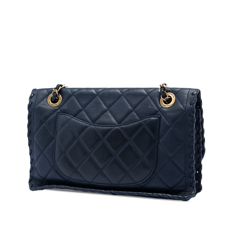 Medium Quilted Iridescent Calfskin Happy Stitch Flap - Image 2