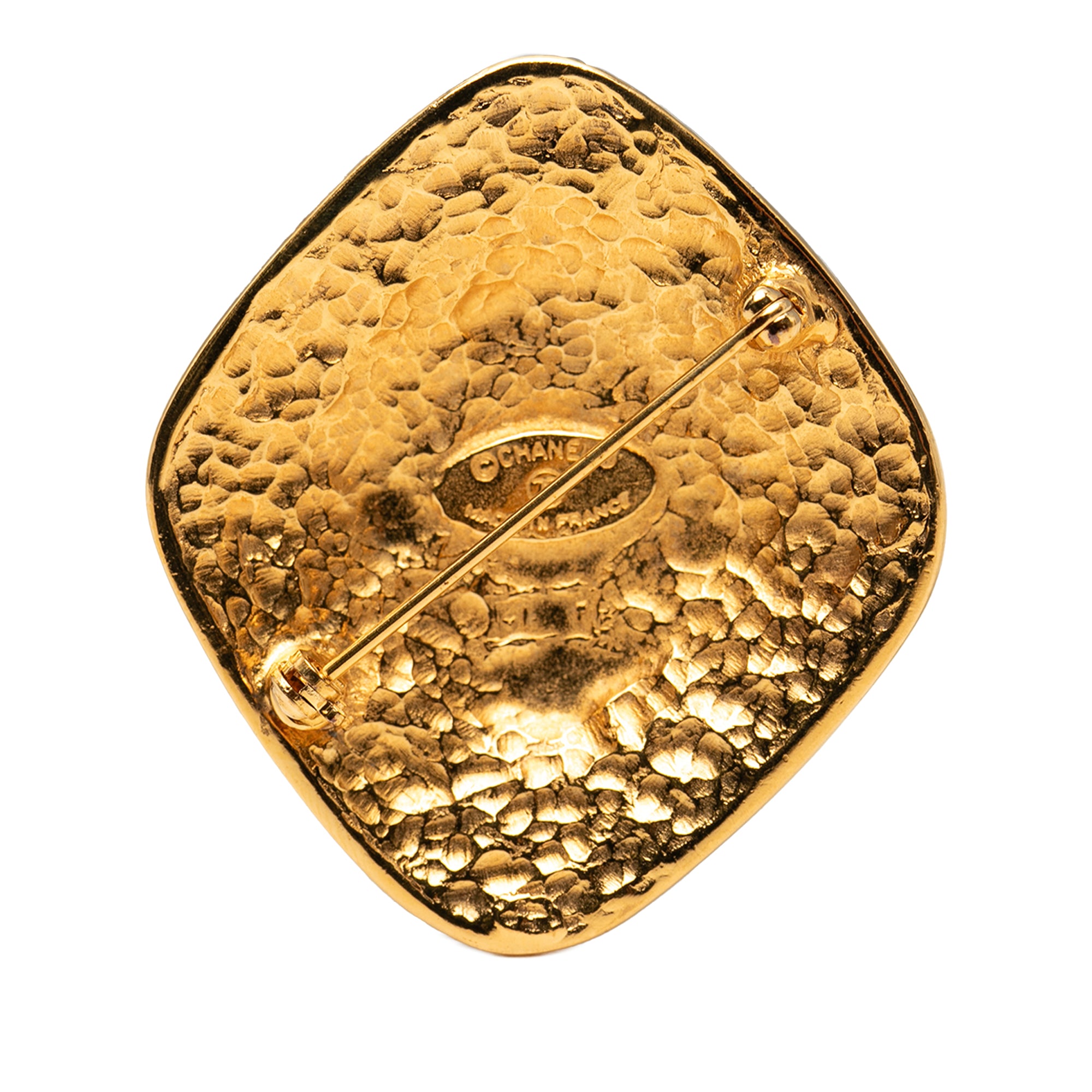 CC Gold Plated Diamond Byzantine Brooch - Image 2
