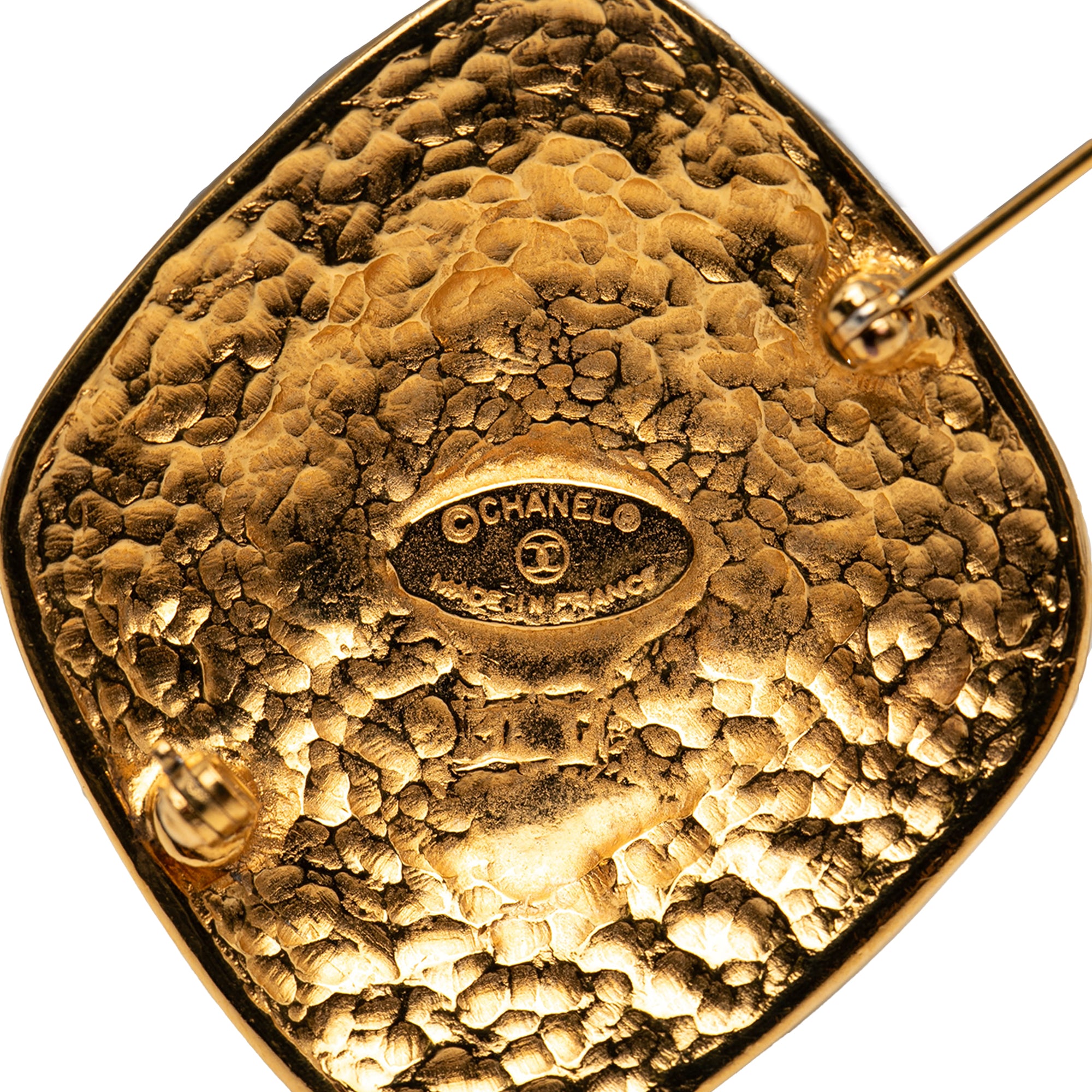 CC Gold Plated Diamond Byzantine Brooch - Image 3
