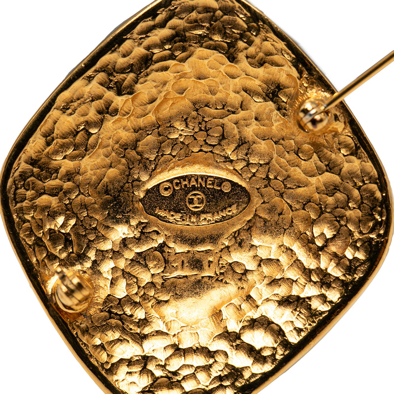 CC Gold Plated Diamond Byzantine Brooch - Image 3