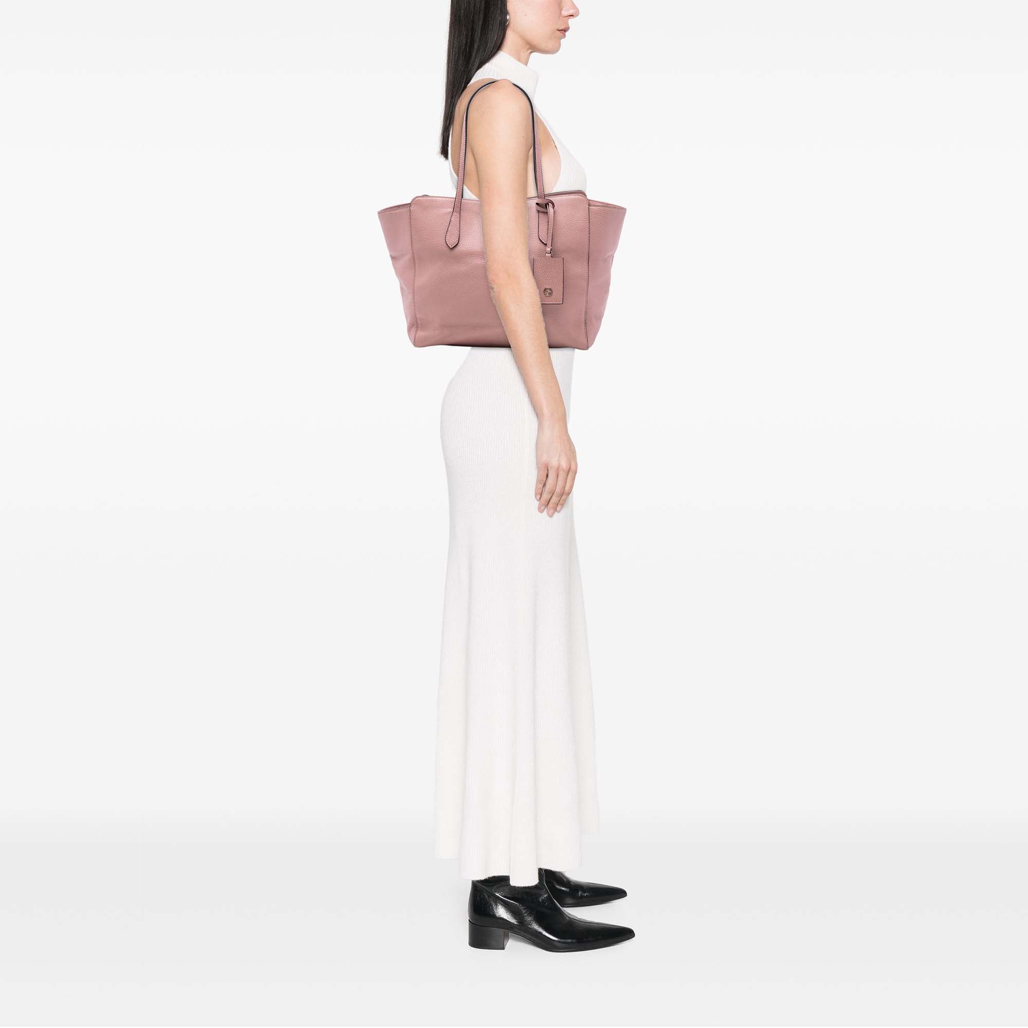 Medium Leather Swing Tote - Image 7