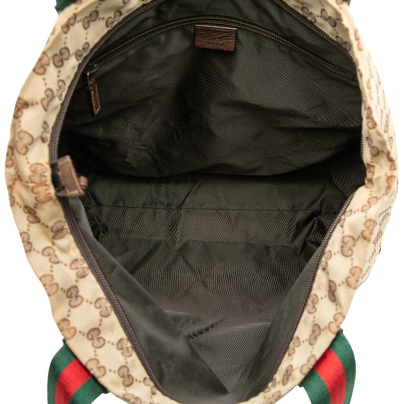 GG Canvas Web Vertical Tote - Image 4