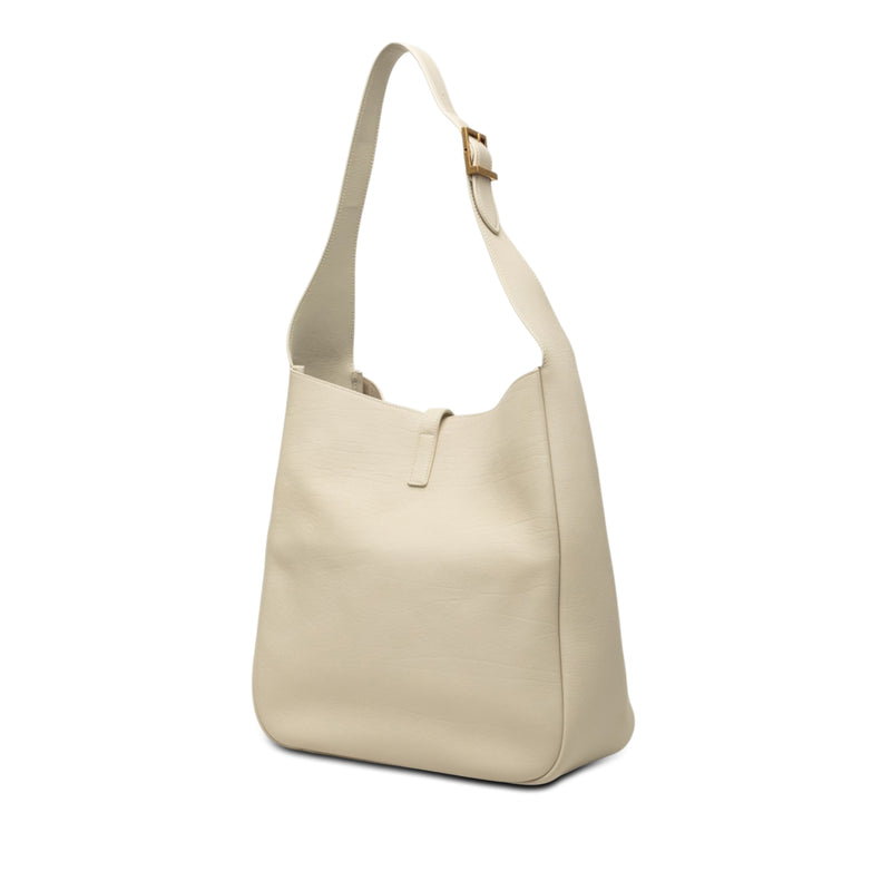Large Leather Supple Le 5 a 7 Soft Hobo - Image 2
