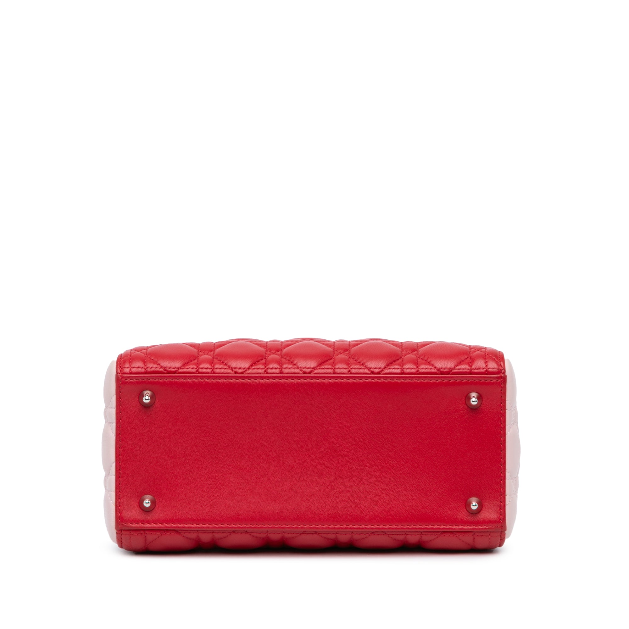 Medium Tricolor Lambskin Cannage Lady Dior - Image 3