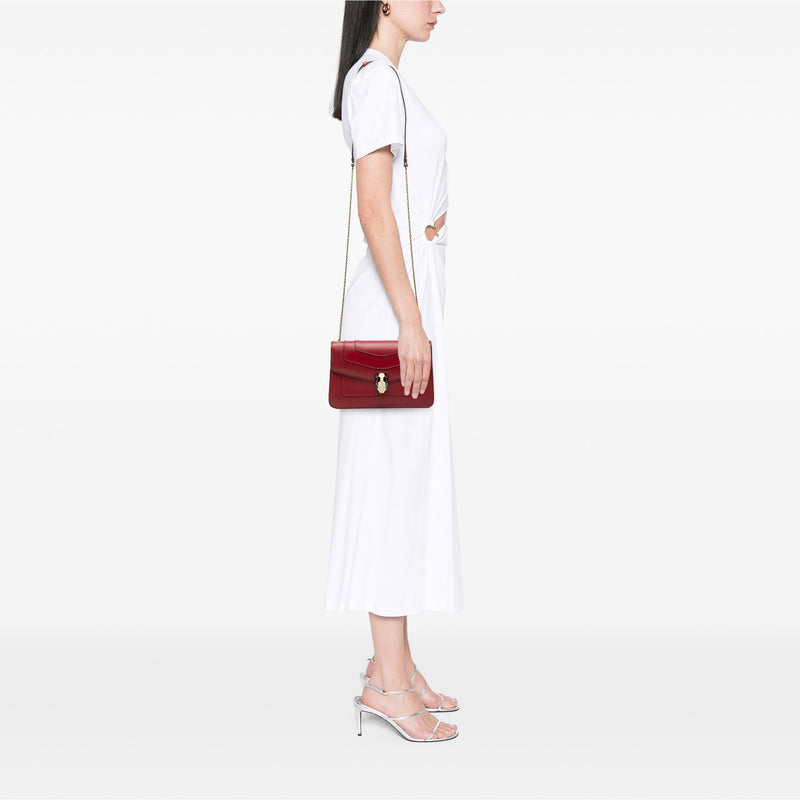 Leather Serpenti Forever Crossbody - Image 7