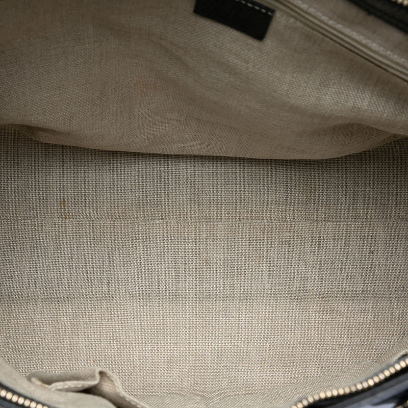 Leather Bamboo Tassel Satchel - Image 4