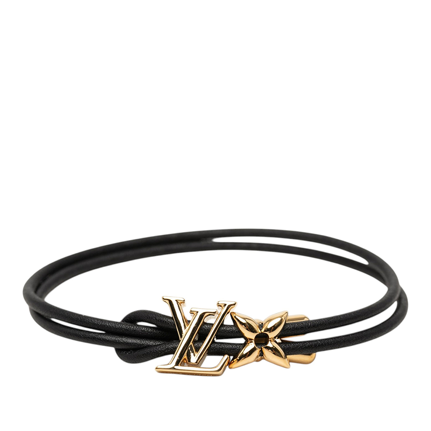 Leather LV Bloom Bracelet - Image 1