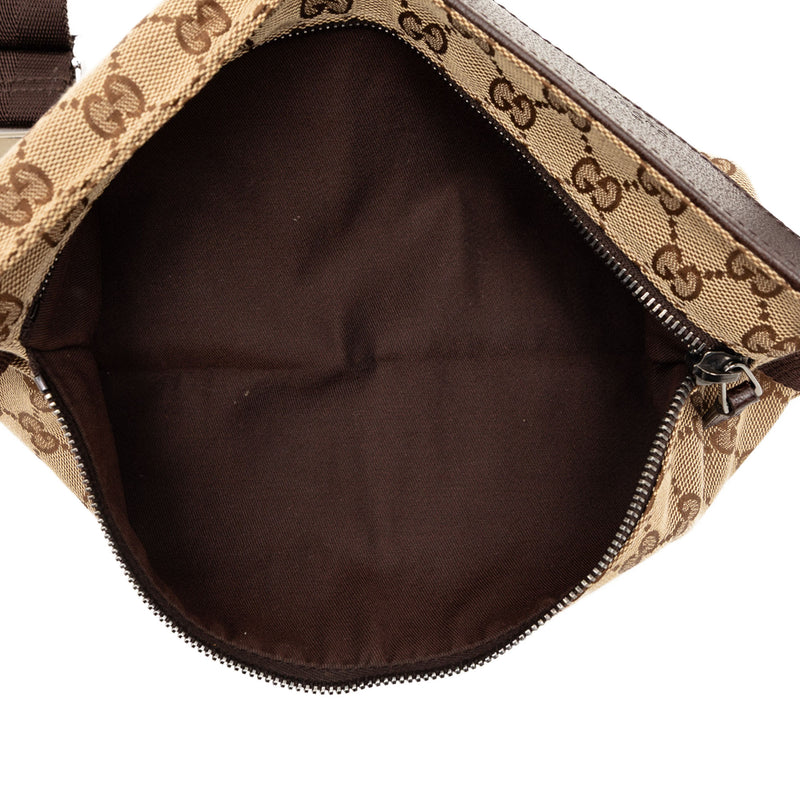 GG Canvas Double Pocket Belt Bag - Image 4