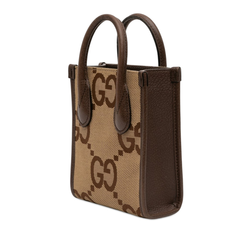 Mini Jumbo GG Canvas Web Satchel - Image 2