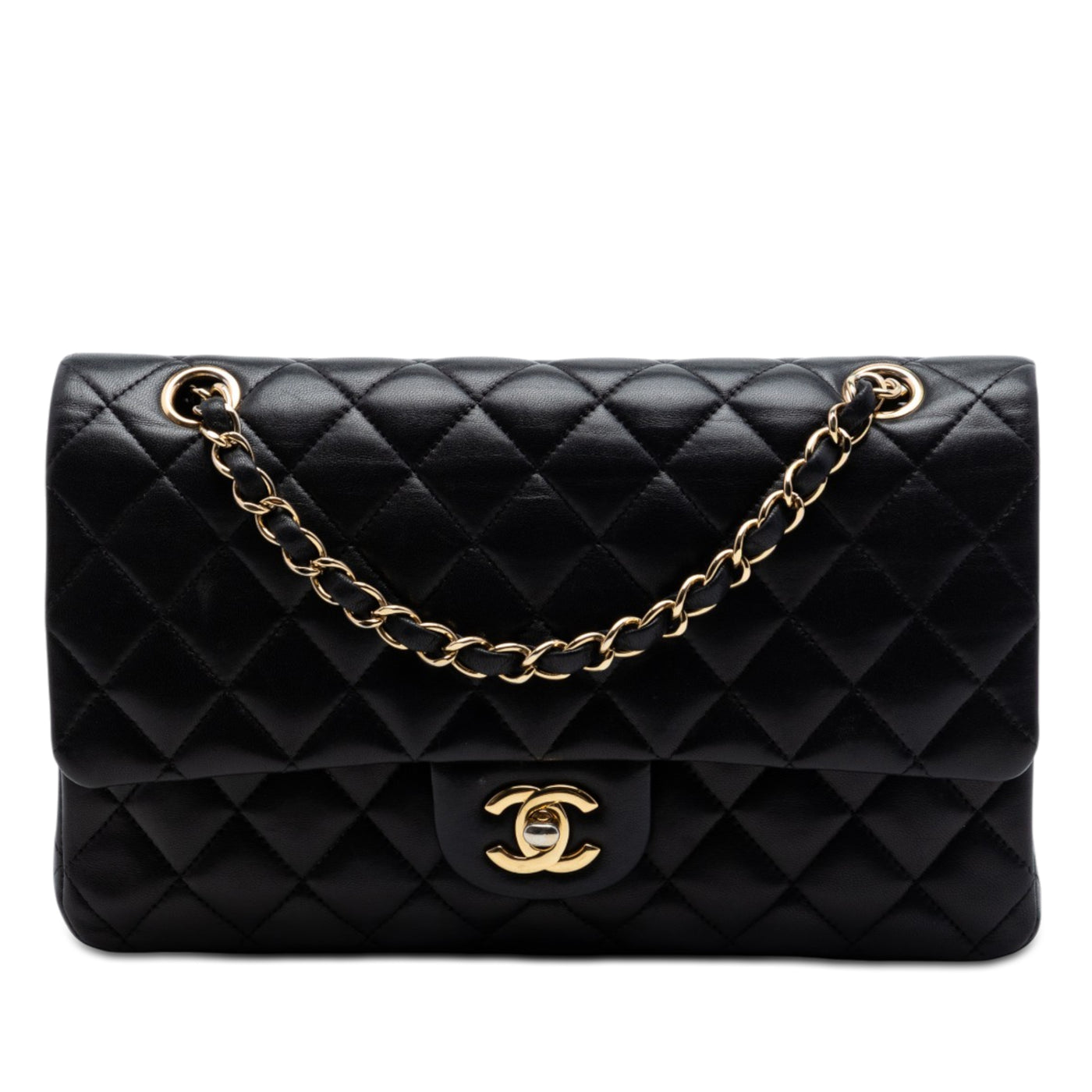 Medium Classic Lambskin Double Flap - Image 1