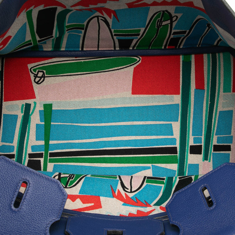 Limited Edition Taurillon Novillo Sea Surf and Fun Birkin Retourne 35 - Image 4