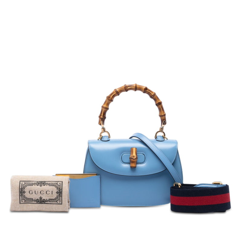 Small Calfskin 1947 Bamboo Top Handle Bag - Image 6