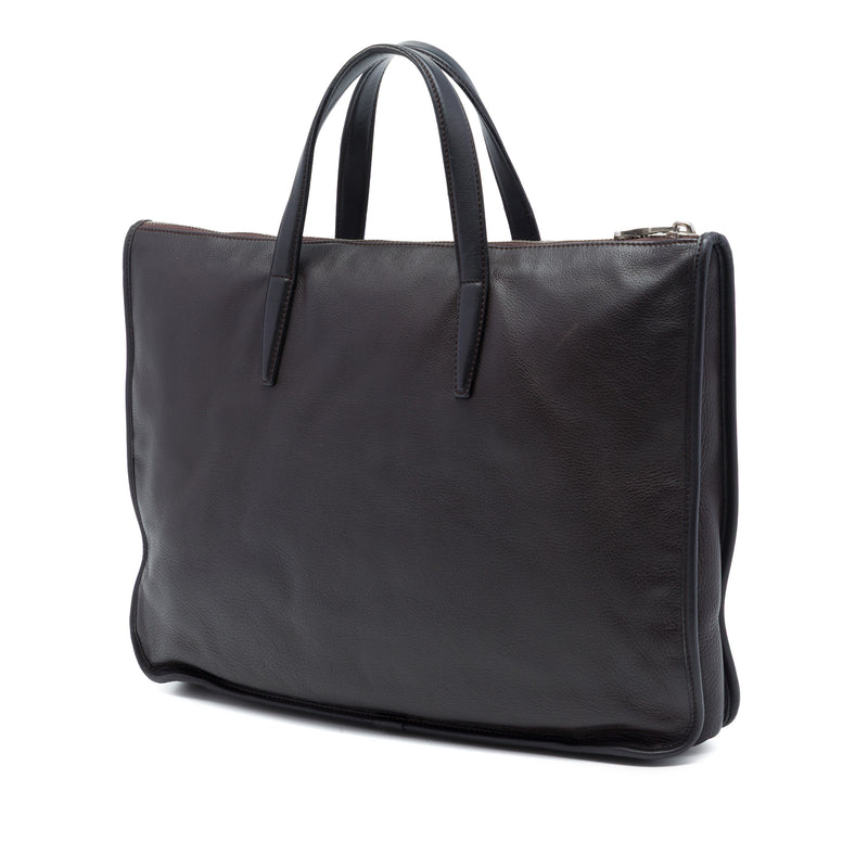 Leather Anagram Toledo Briefcase - Image 2