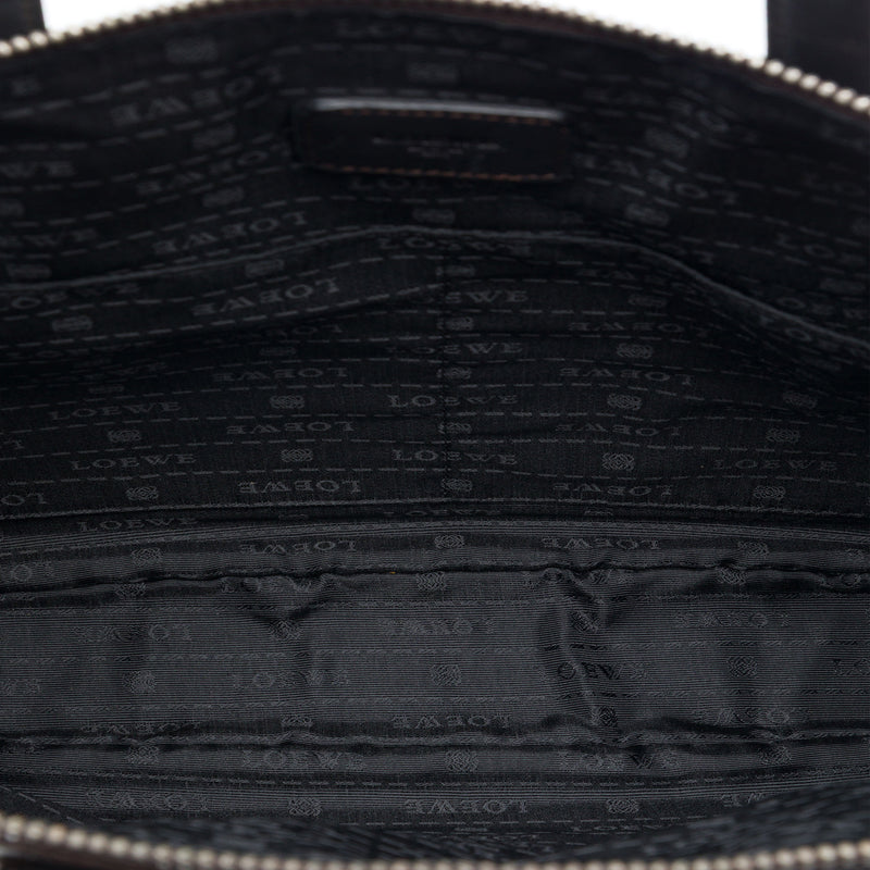 Leather Anagram Toledo Briefcase - Image 4