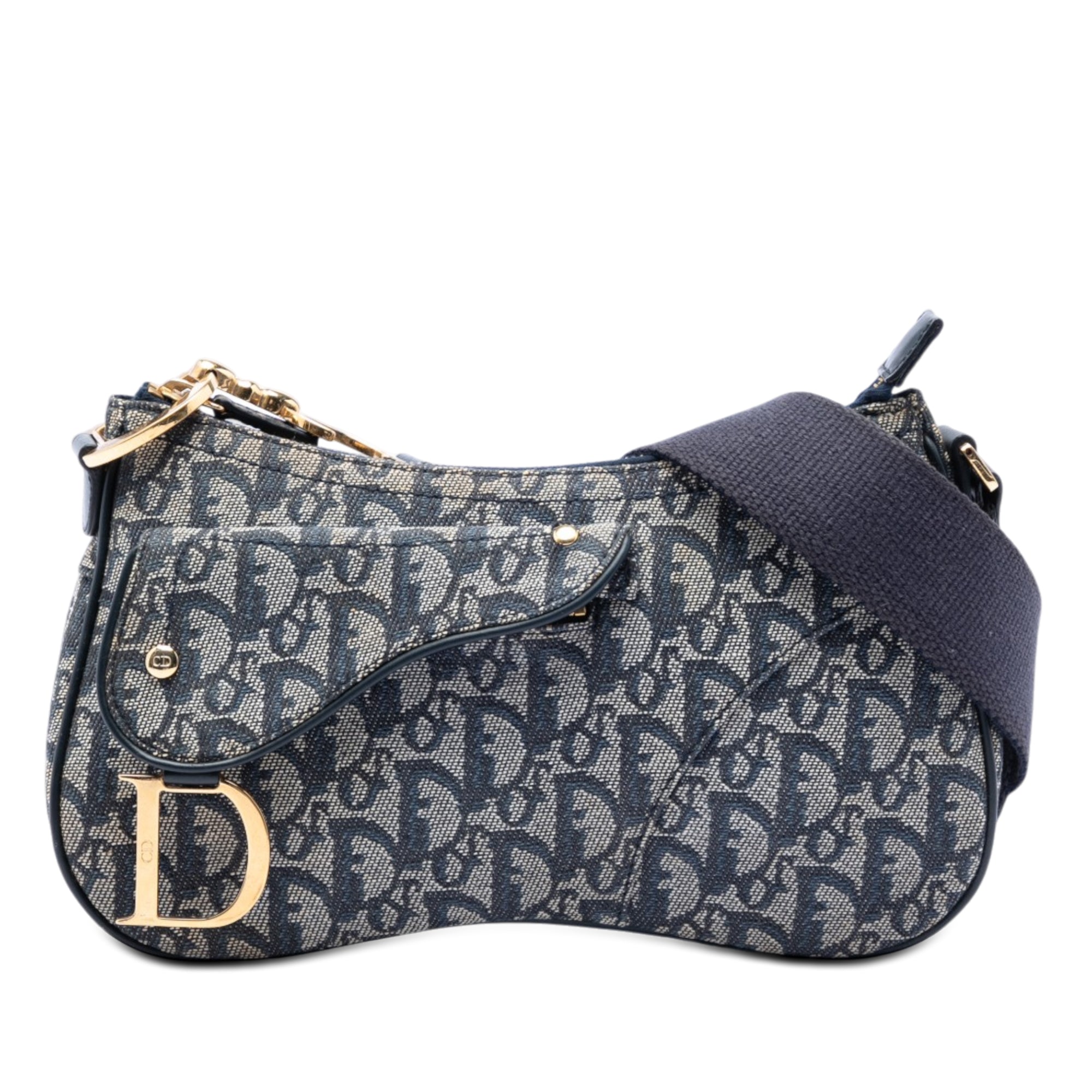 Diorissimo Trotter Canvas Double Saddle Crossbody - Image 1