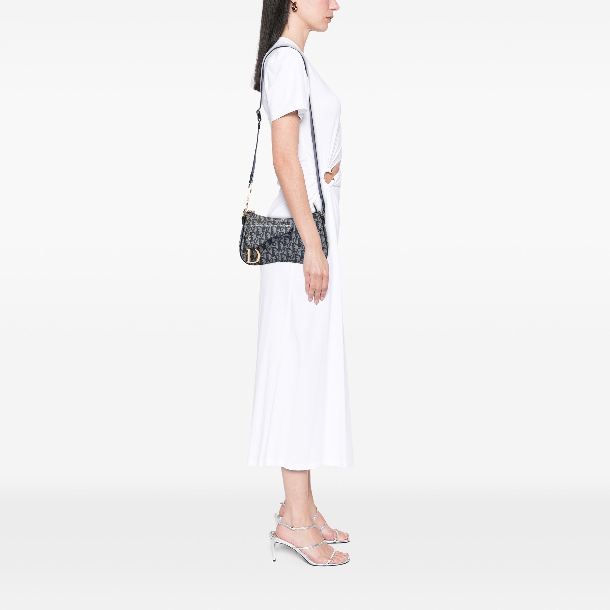 Diorissimo Trotter Canvas Double Saddle Crossbody - Image 5