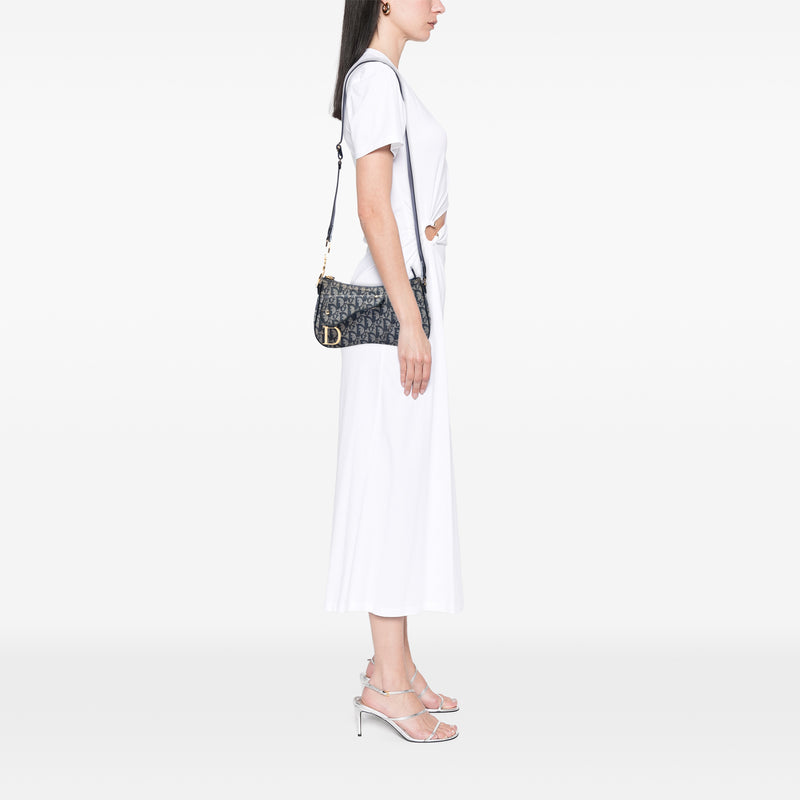 Diorissimo Trotter Canvas Double Saddle Crossbody - Image 5
