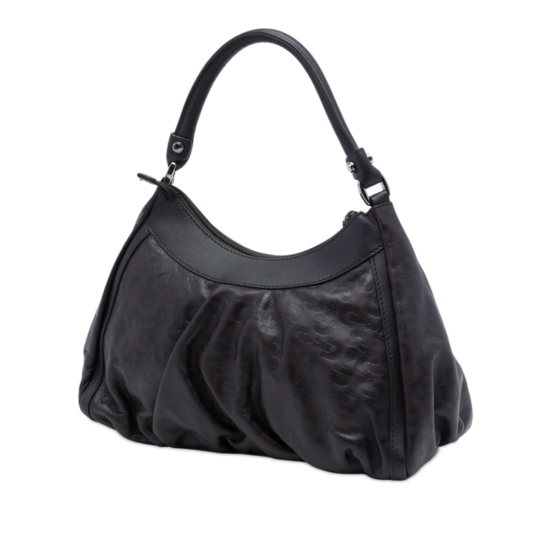 Horsebit Embossed Calfskin Abbey D Ring Shoulder Bag - Image 2