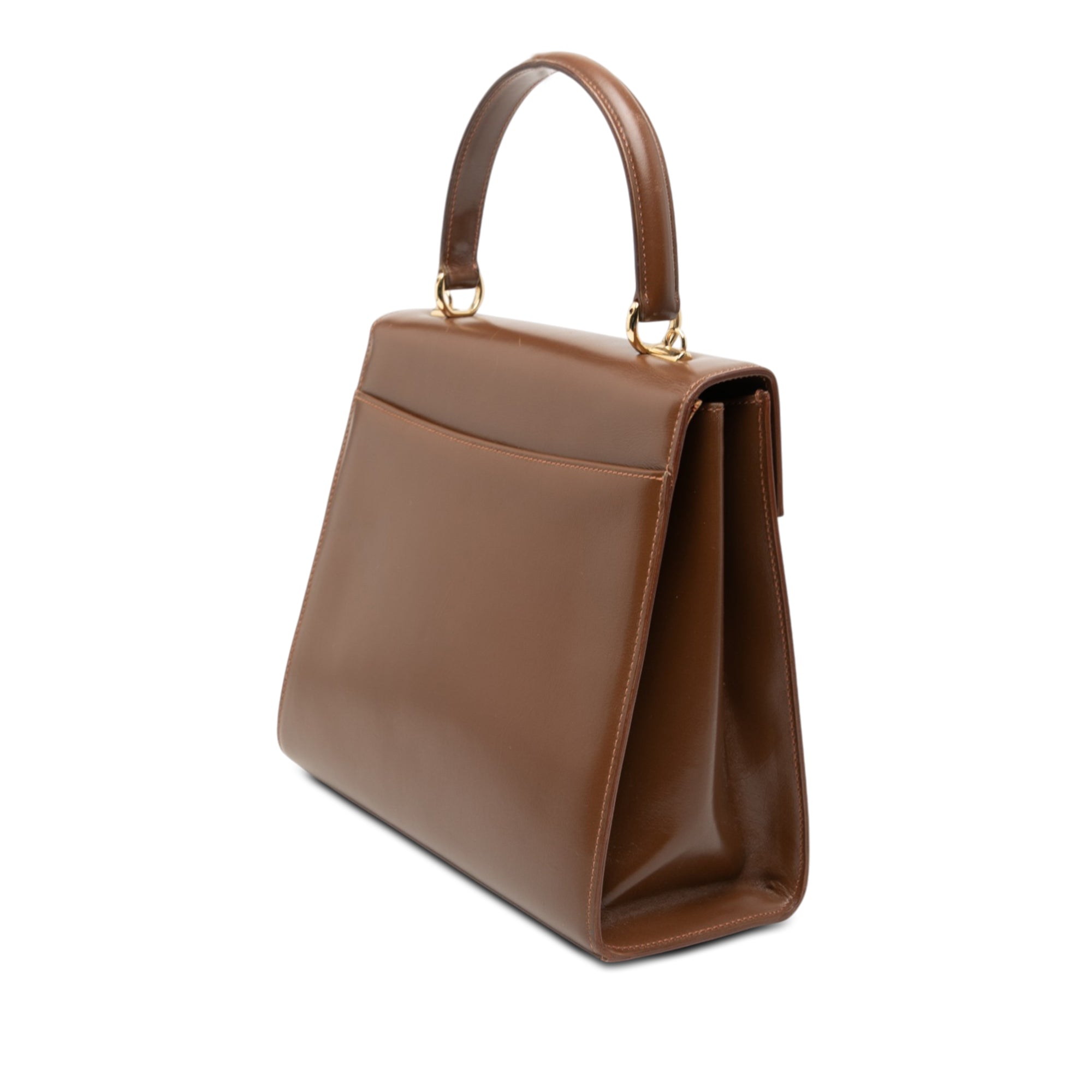 Calfskin Lady Lock Satchel - Image 2