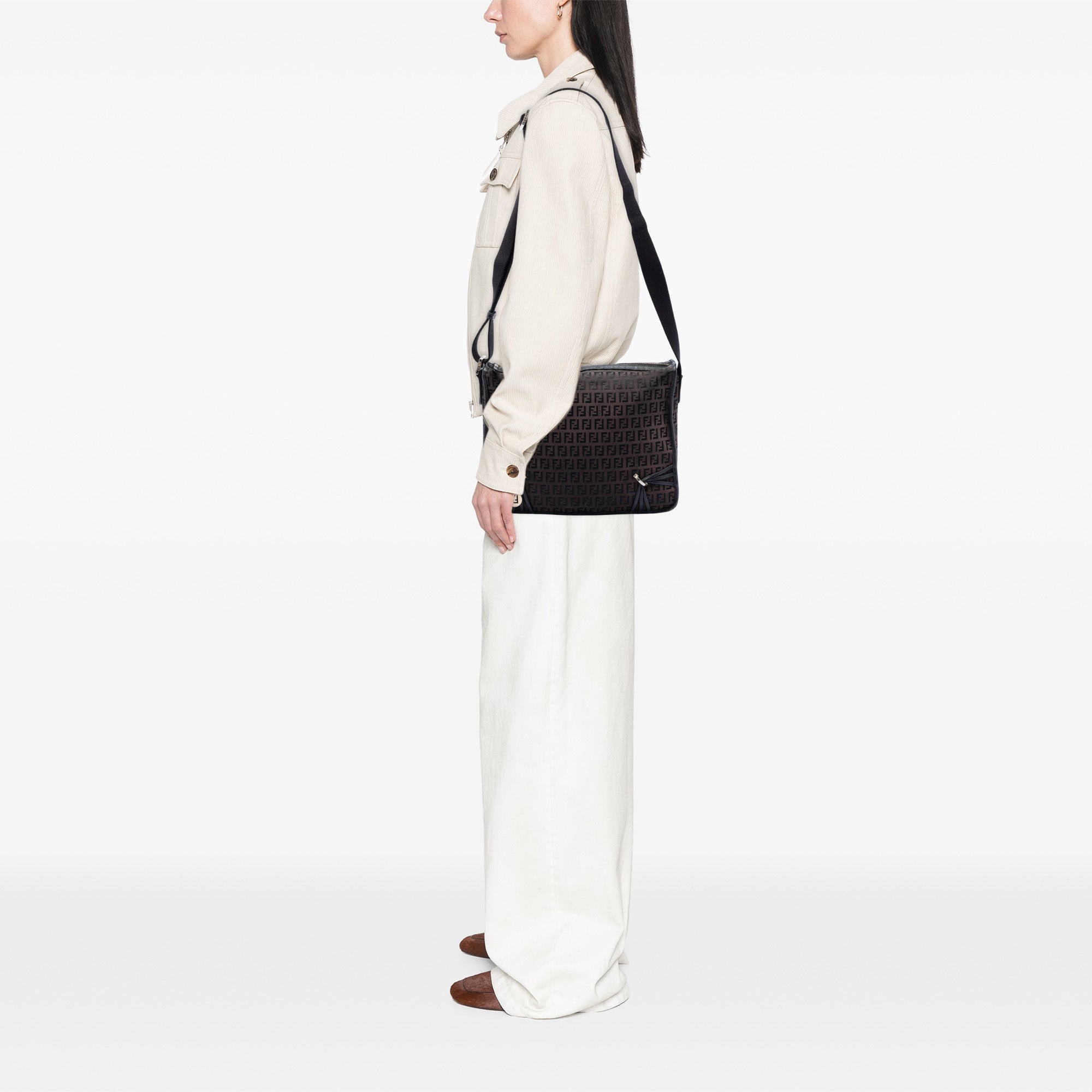 Zucchino Canvas F Charm Crossbody - Image 7