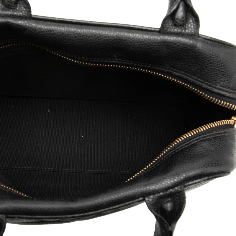 CC Quilted Caviar Bowling Bag - Image 4